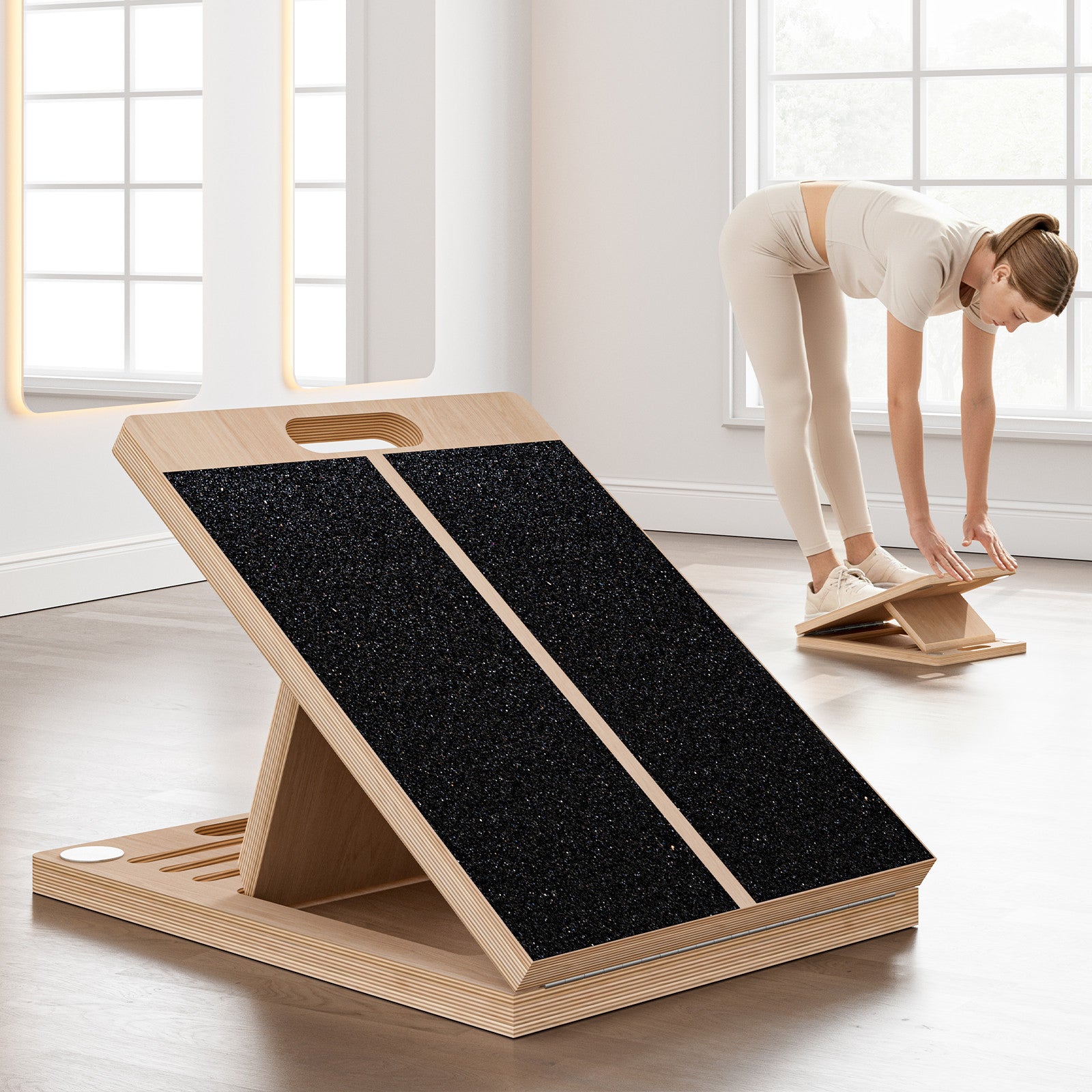 Frylr Professional Wooden Slant Board for Calf Stretching - Classic Model