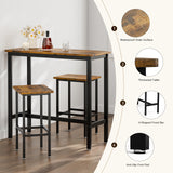 bar table set product with mdf wood board