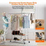 commercial grade heavy duty clothing rack