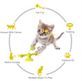 Multifunctional Rotating Spring People Interactive Turntable Cat Toy