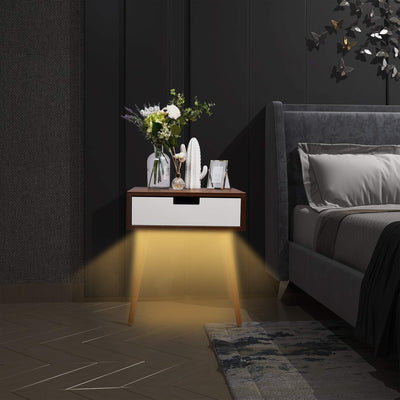 Frylr Bedroom Table with Infrared Sensor LED Bedside Furniture
